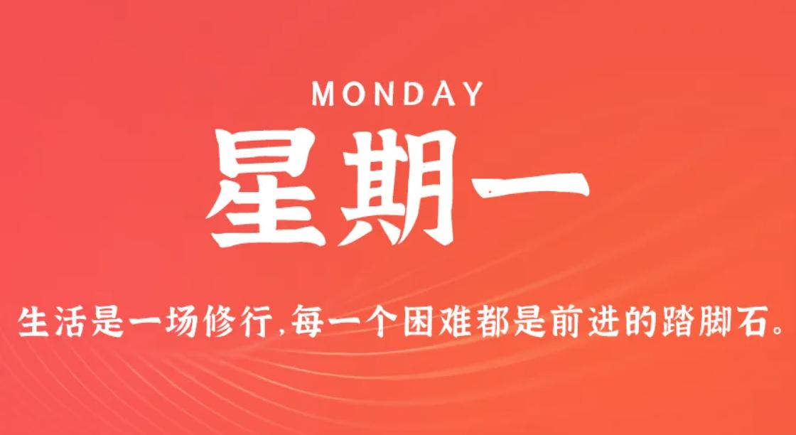 1月12日，星期一，在这里每天60秒读懂世界简报！